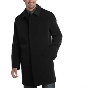 Joseph Abboud Black Classic Fit Raincoat